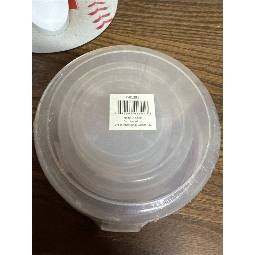 VMI Round‎ Storage Container 6-Piece Set BPA Free Microwave Freezer Safe